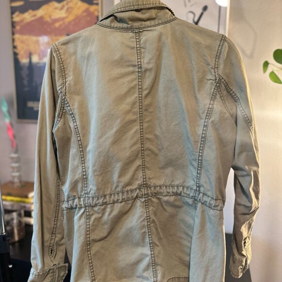 Madewell Olive Green Fleet Utility Jacket - Picture 4 of 6